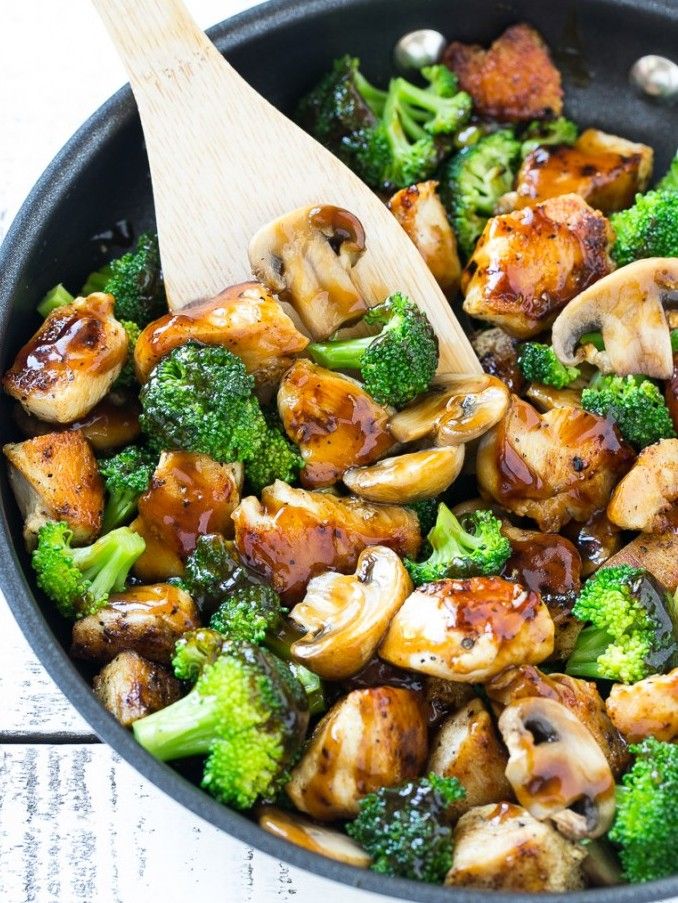 Jidori chicken with mushroom quinoa and broccoli